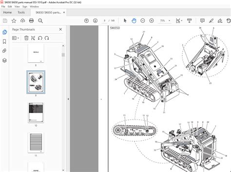 ditch witch sk650 parts manual